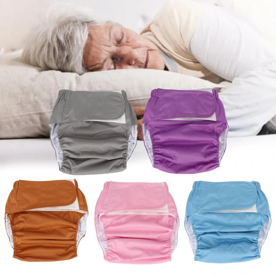 Couches Adultes Couches Taille Réglable Couche Étanche Lavable Réutilisable Poche En Tissu Pour Personnes Âgées Handicapées Hommes Femmes 221121