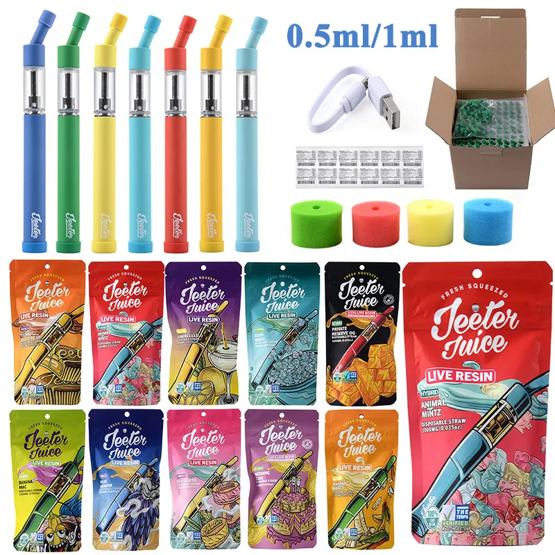 10 Flavors New Jeeter Juice Disposable Vape Pens 1ml 0.5ml Disposables