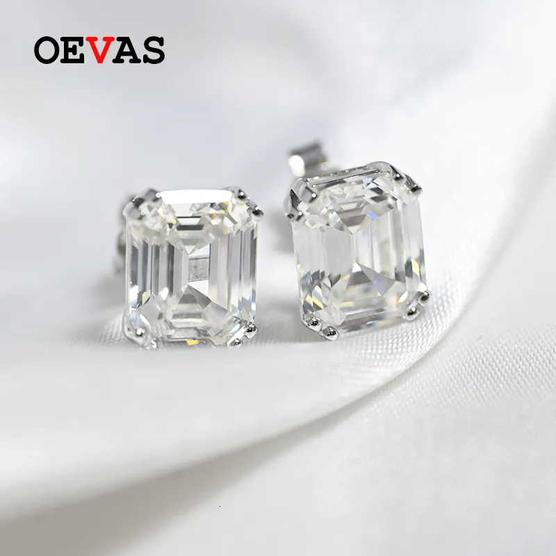 Стадеры oevas Classic 925 Серебряное серебро создано Серьги Бриллианты Gemstone Серьги Уходы Свадебные невесты из тонкие украшения оптом 221119