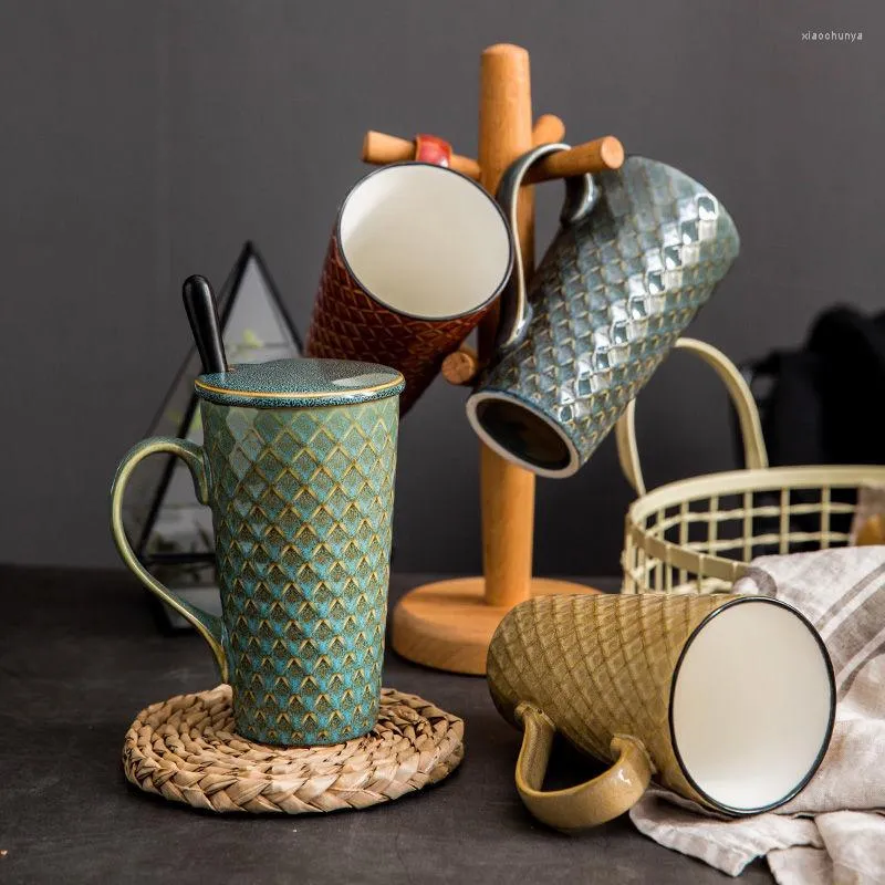 Tasses tasse à café en céramique tasse à thé créative petit déjeuner lait maison verres amoureux cadeau de mariage