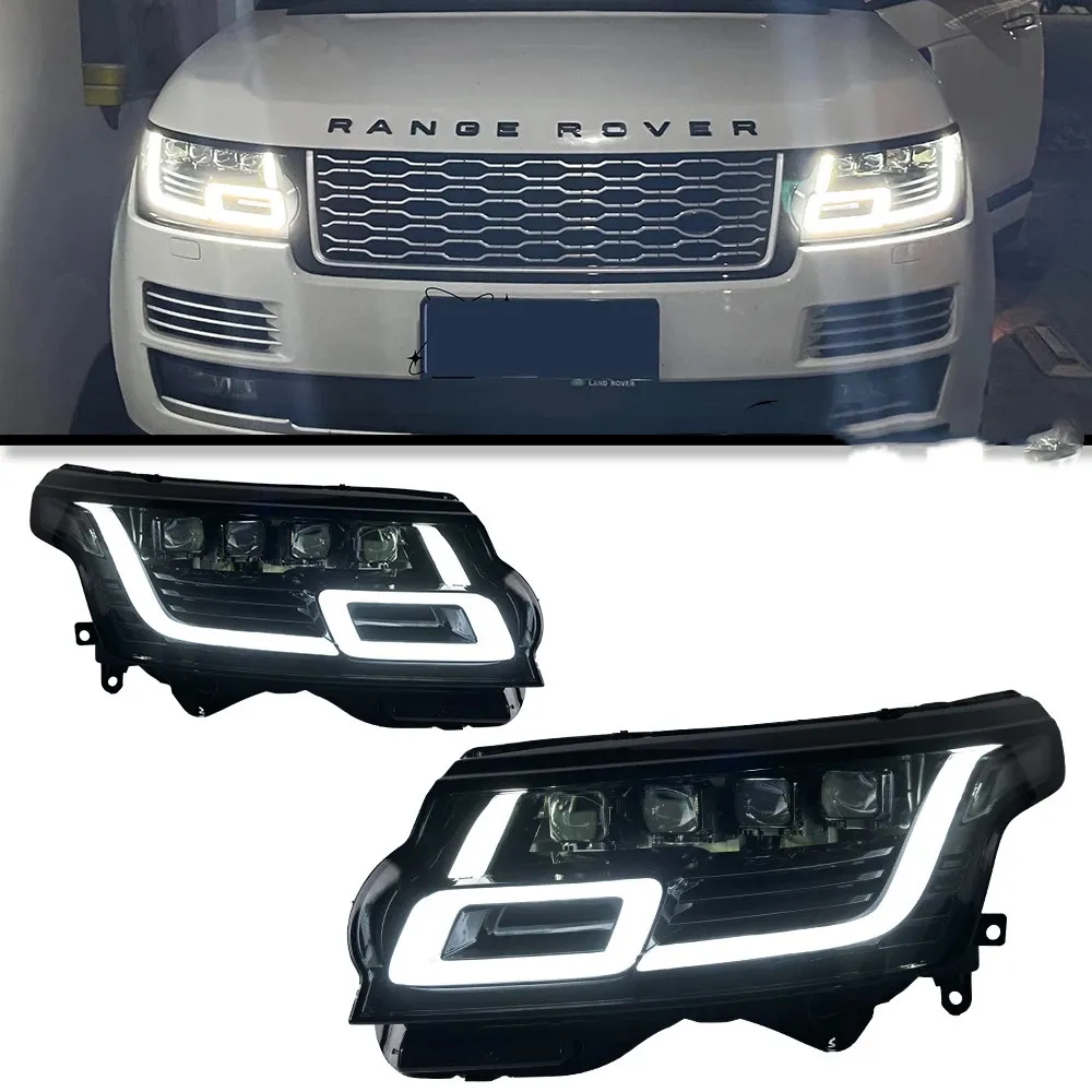 الأجزاء التلقائية المصابيح الأمامية لـ Ranger Rover SC 20 13-20 18 Head Lights Matrix Astract Prespact