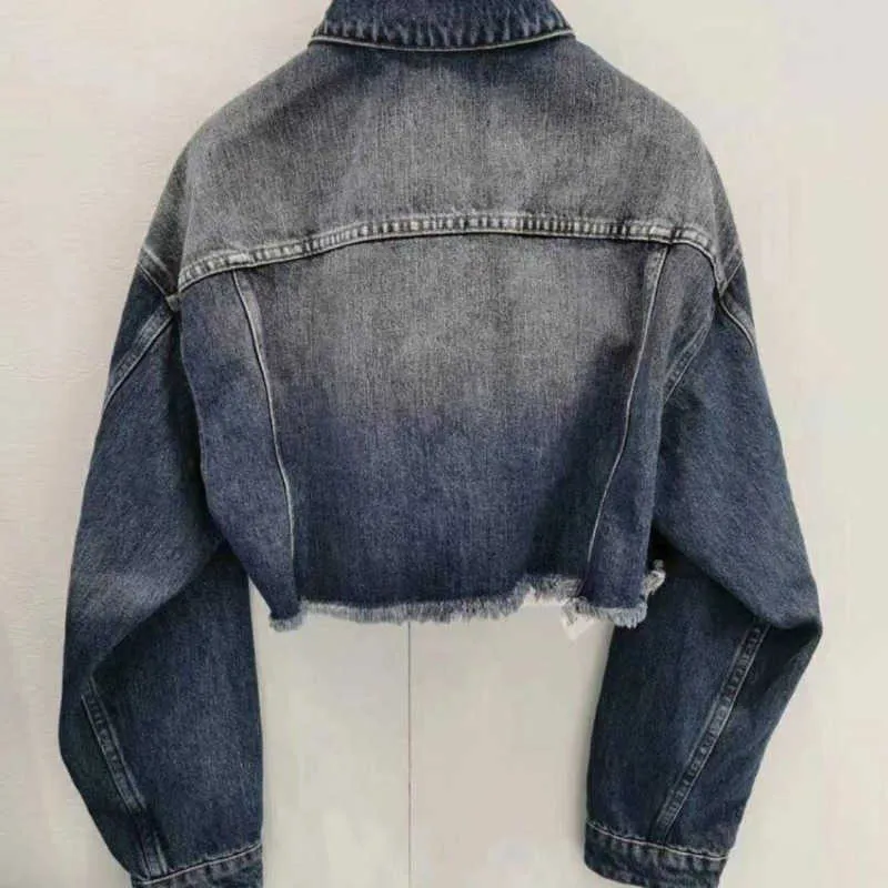 Womens Denim Jacket With Hood, Stylish Short Denim Coat With
