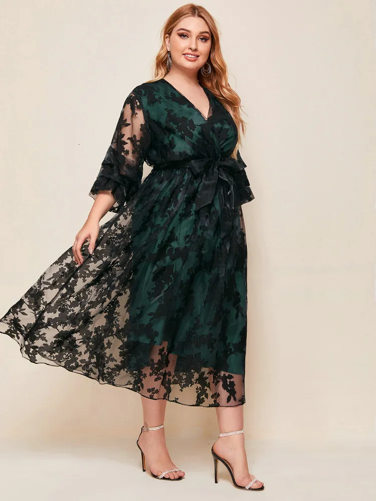 Macy's Formal Dresses Clearance Plus Size Teal Blue Crush Velvet Midi Dress