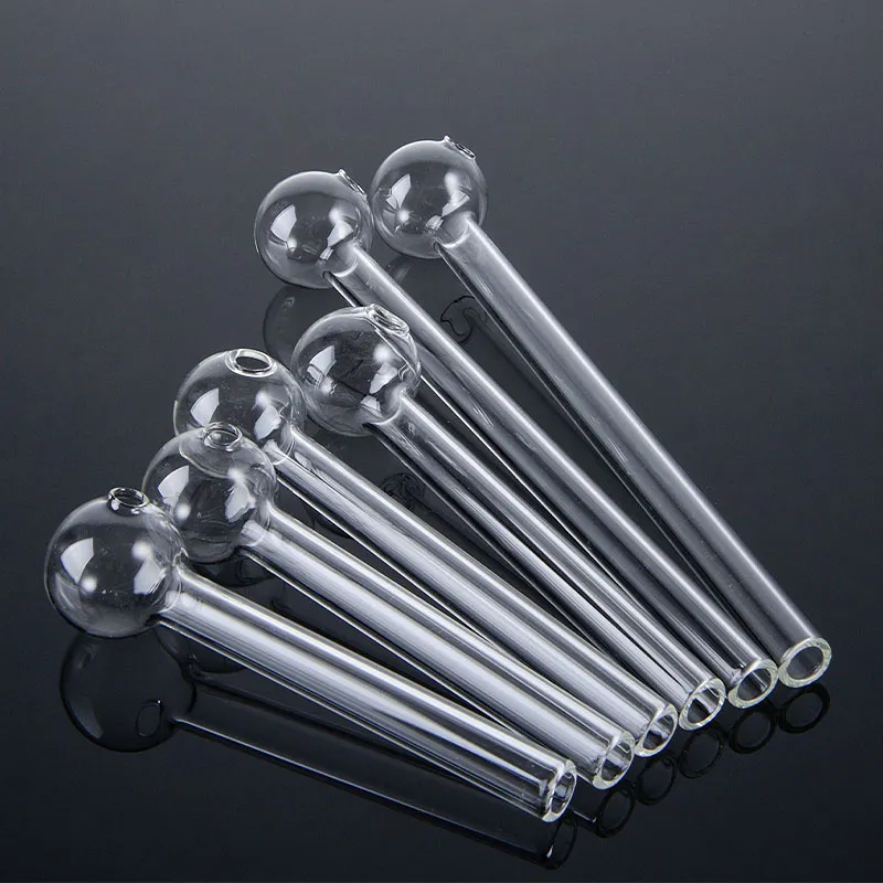Clear Smoking Pipes Accessories 3 Types Length Pyrex Glass Oil Burner Dab Oil Rigs For Hookahs Water Bong Handful Tube Pipe SW38