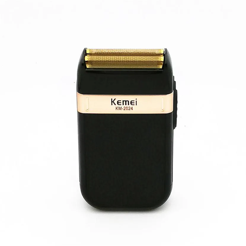 KeMei Electric Shaver para hombres Twin Blade impermeable rec￭procado Razor inal￡mbrico USB M￡quina de afeitar recargable Barber Trimmer177E