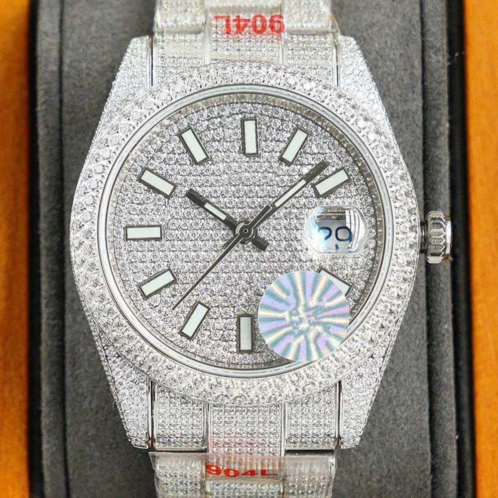 Orologi da polso Diamond Watch Orologio meccanico automatico da uomo 40mm Orologio da polso realizzato in acciaio inossidabile 904L Montre de