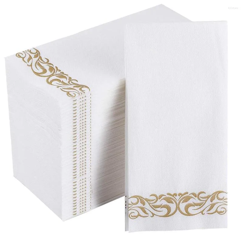 Guardanapo de mesa 1/5/10 PCs Toalhas de hóspedes descartáveis ​​de papel macio e absorvente de linho de linho mão Decorativa durável para cozinha