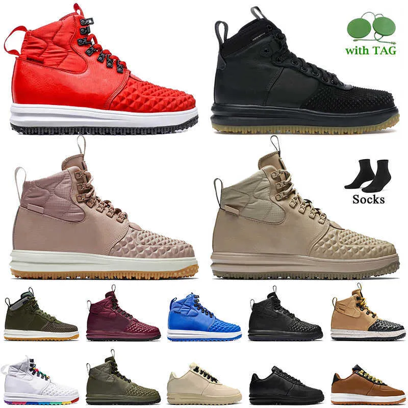 Designer One Trainers Men Lunar 1 Rinnande skor Röd trippel svart partikel rosa linne medellöde blå guld burgundy obsidian duckboot kvinnor