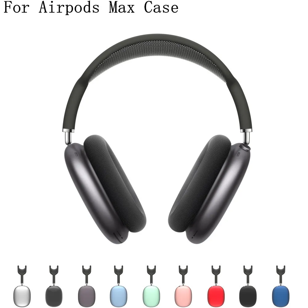 Для AirPods Max Airpod Accessory Accessorys Solid TPU Силиконовый Симпатичный Защитный Наушники Крышка Apple Беспроводная зарядная коробка Shock -Resect