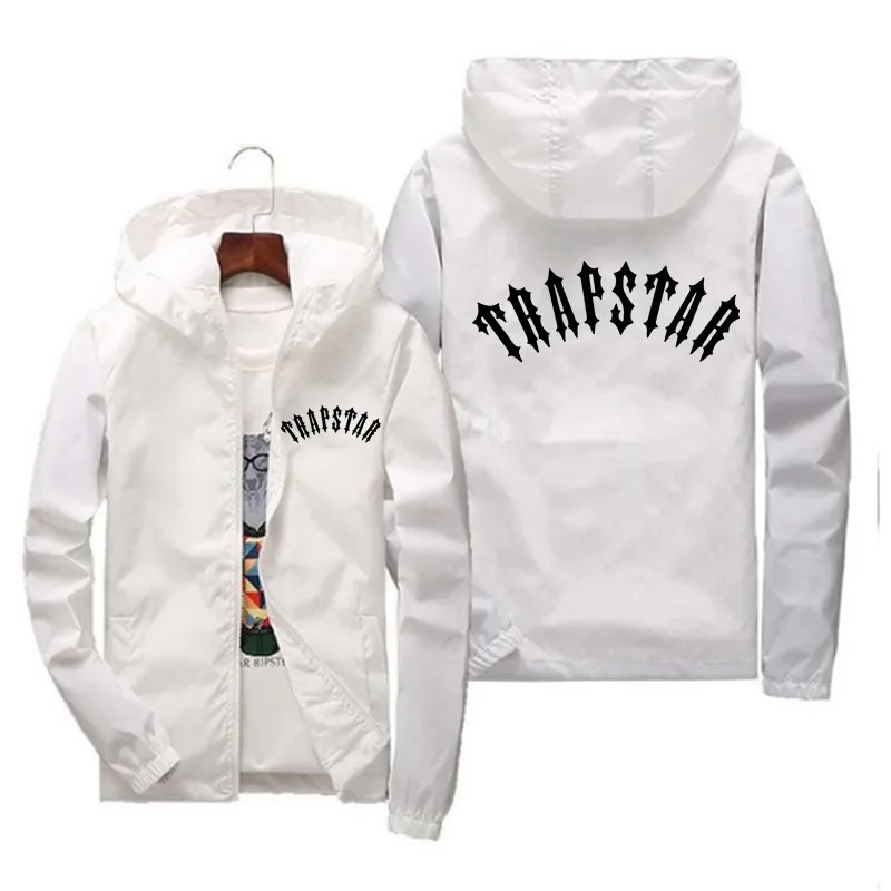 Mens Windbreaker Kurtka Spring Autumn Letter Druku