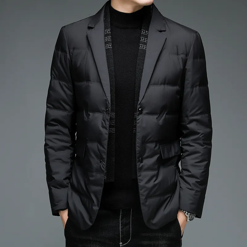Mens quilted top suit jacket