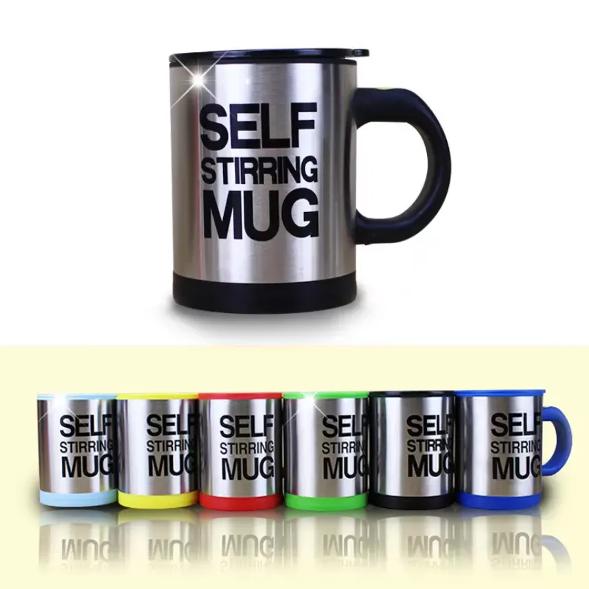 400ml Automatic Self Stirring Mug Coffee Milk Mixing Mug Stainless Steel Thermal Cup Electric Lazy Double Insulated Smart Cup with Lid P1121