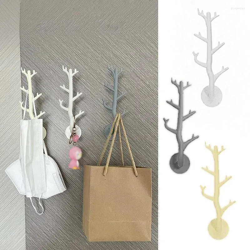 Hooks 1Pc Nordic Japanese Branch Hook Wall Decor Key Holder Organier Storage Sticky Home Accessories Coat Rack Hanger 2022