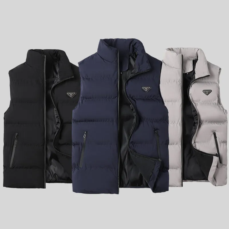 Men's Jackets PRA Men's designer vest big triangle design selected Luxurious and comfortable fabric soft healthy and wear-resistant mens winter warm coat