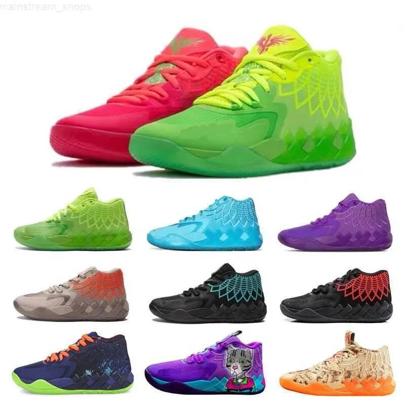 2023 OG Lamelo Ball MB1 Buty koszykówki dla dzieci na sprzedaż Blue Purple Rick Morty Boys Girl Sport Trainner Trainners Us4.5-Us12