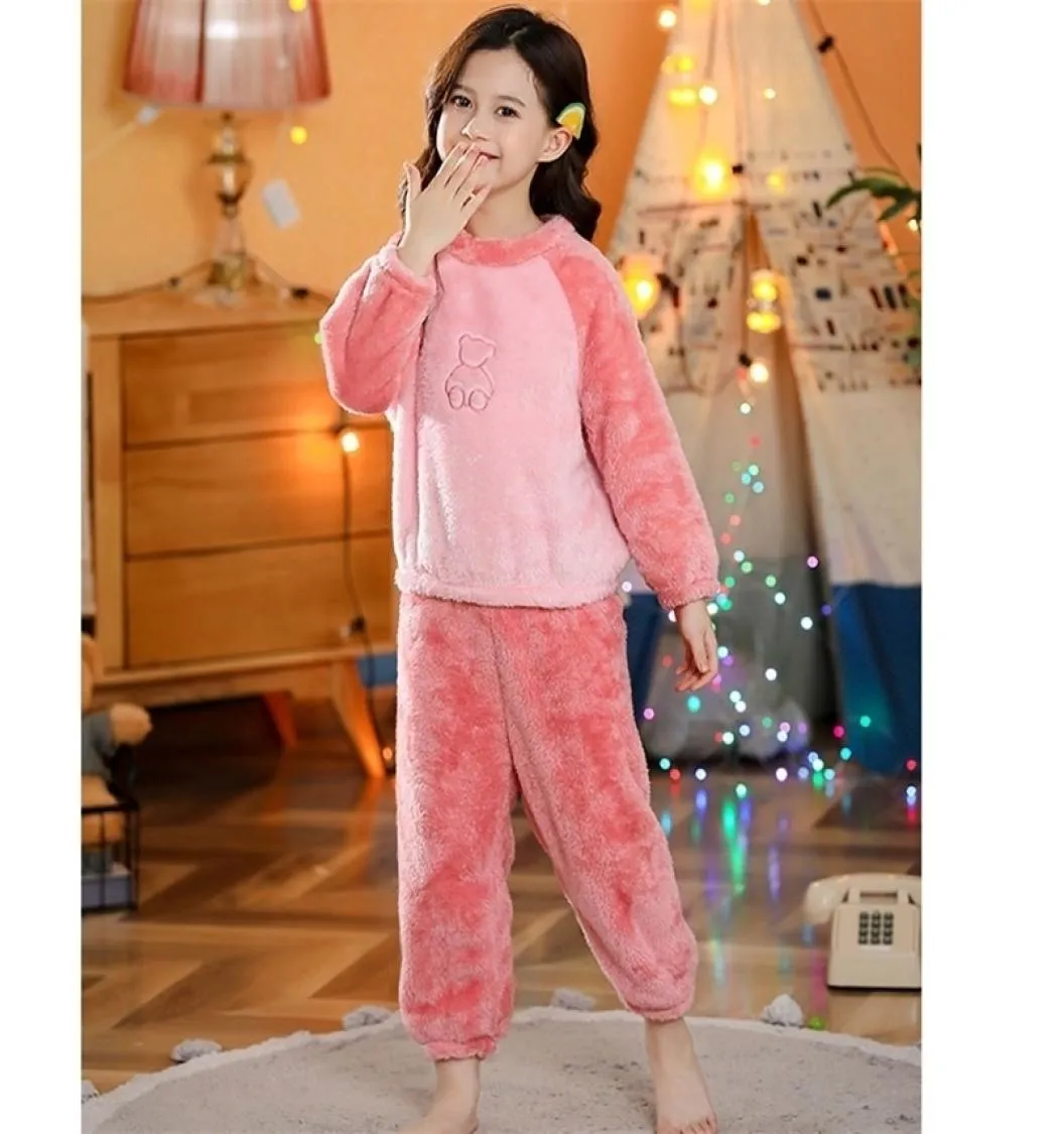 Pajamas Teen Girls Pajama Sets Winter Warm Children039s Clothing