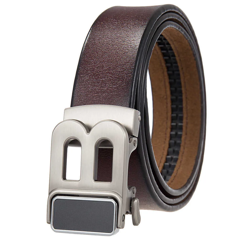 Män modebälte lyxdesigner Letter B Automatisk spänneföretagens avslappnade bältesbredd 3.5 cm Classic Retro Brand Belt Längd 110-130 cm