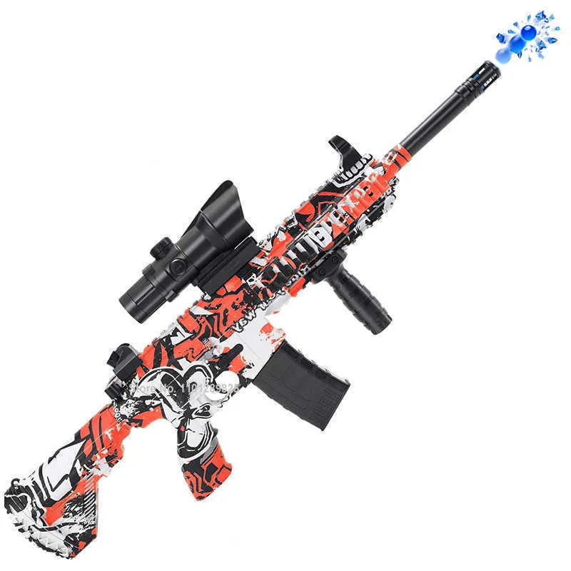 Gun Toys Electric M416 Gel Blaster Water Paintball Gun Fucile automatico Tiro Giocattoli Pistola CS Combattimento Gioco all'aperto per bambini Regalo T221105