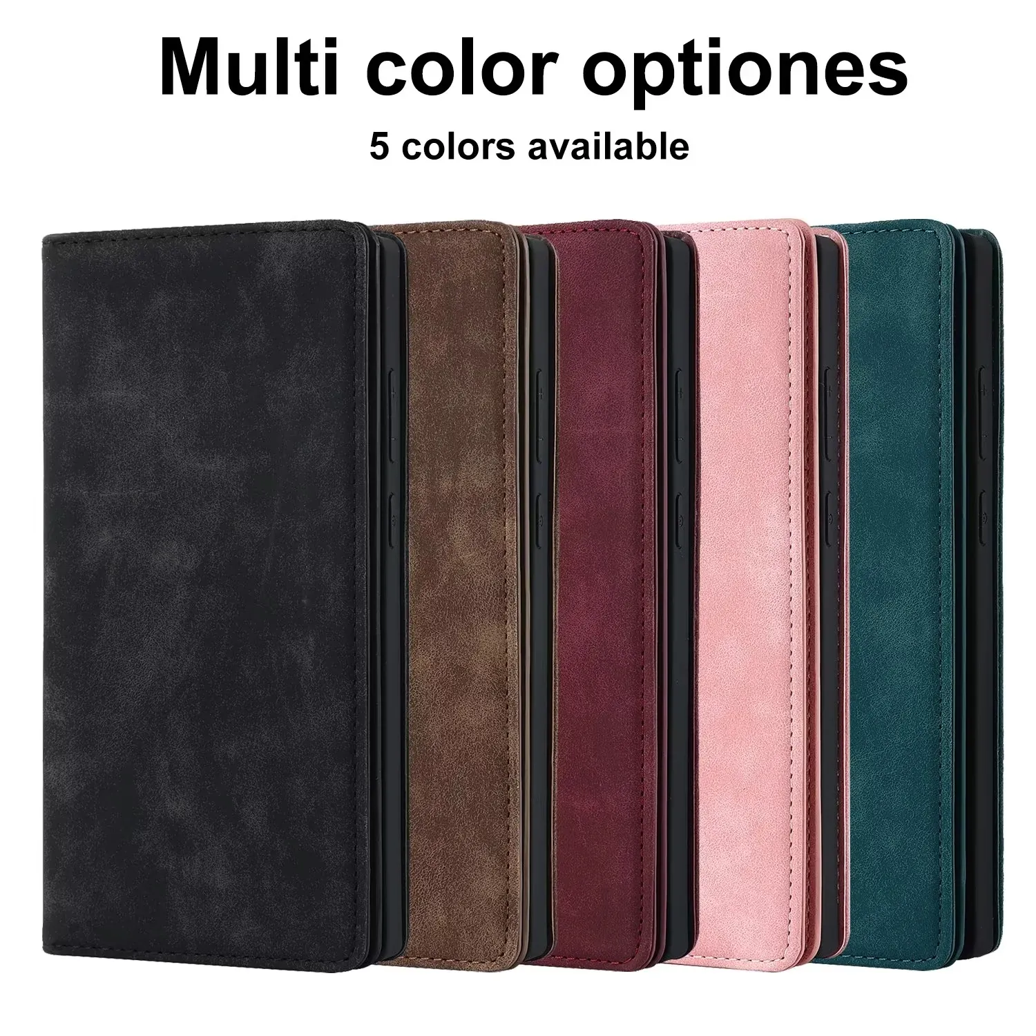 Wallet Phone Cases for Samsung Galaxy S22 Ultra and iPhone 11 Pro Max XR XS X 7 8 Plus Multi Card Strong Magnetic PU Leather Flip Kickstand Cover Case