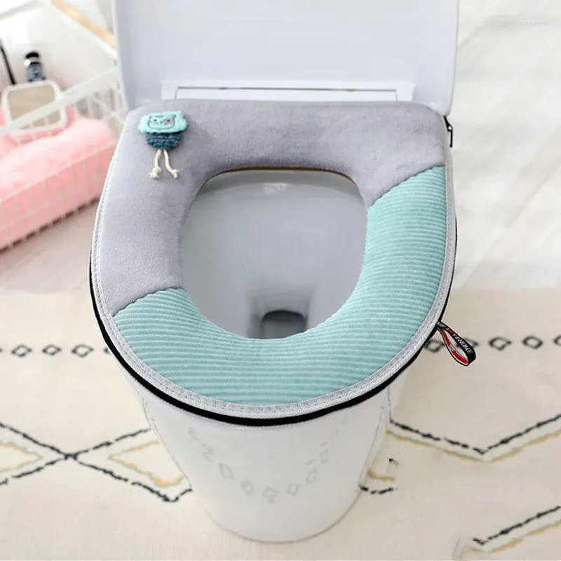 Toilet Seat Covers 1 PC Washable Cover Cartoon Style Cushion Mat Thicken Soft Case Durable Universal Closestool Pad