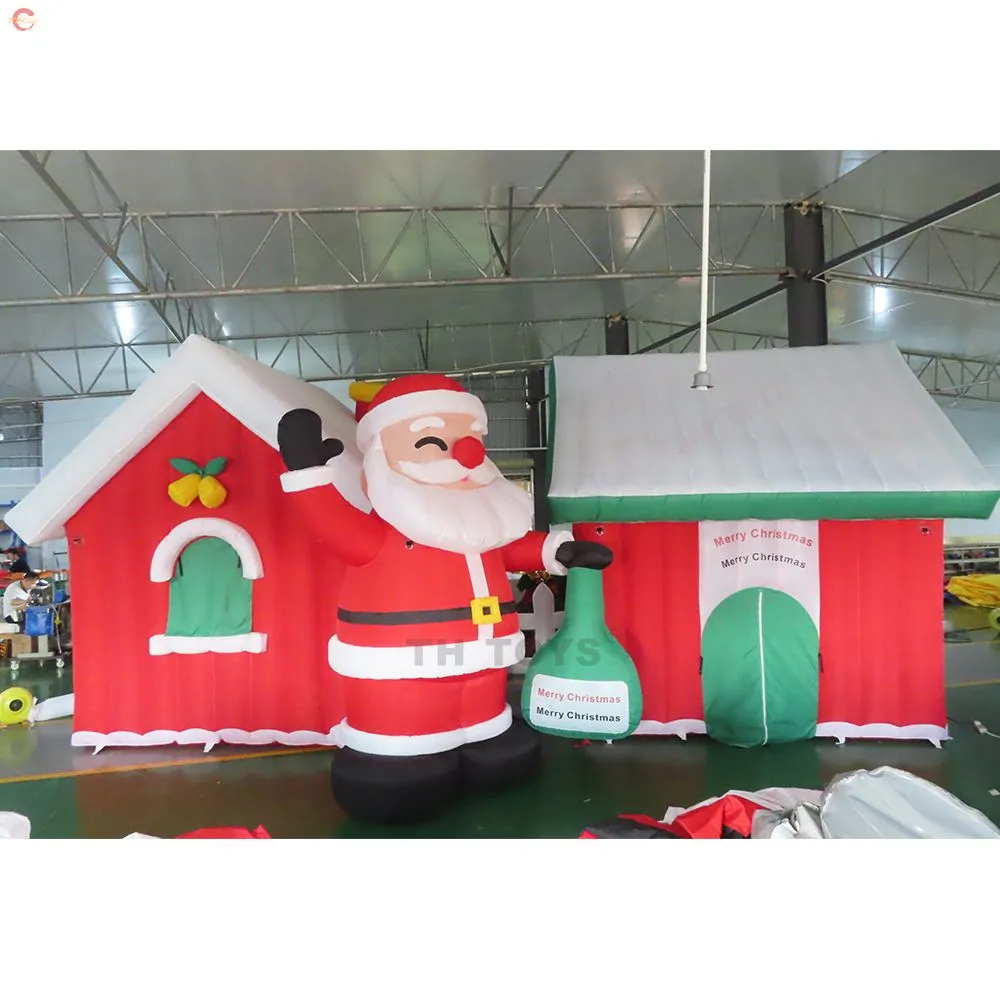 Free Ship Outdoor Activities Giant Inflatable Christmas House Blow Up
