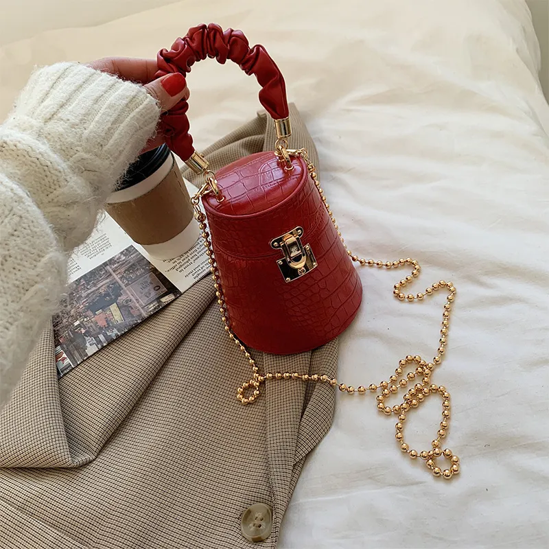 Mini cylinder handbag