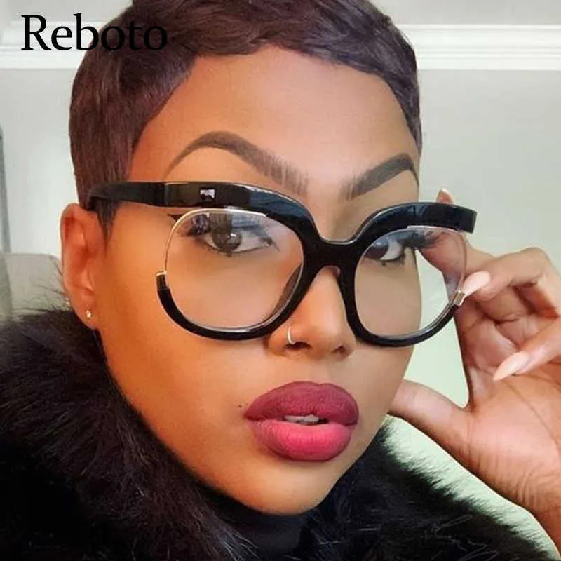 Womens Fashionable Oversized Square Optical Spectacles Frames For Ladies With Anti Blue Light Clear Lens T2201114 From Mengyang08 7.29 DHgate.Com