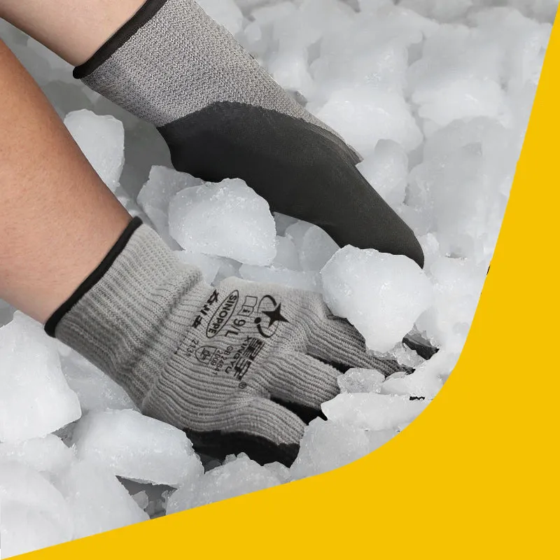 Сингингю защитные латексные перчатки износостойкие складки согреваются зимой и не боятся низкой температуры