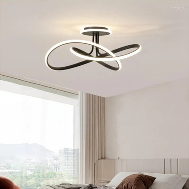 Lustres chambre salon lampe principale Design sens moderne minimaliste nordique maître étude plafonniers