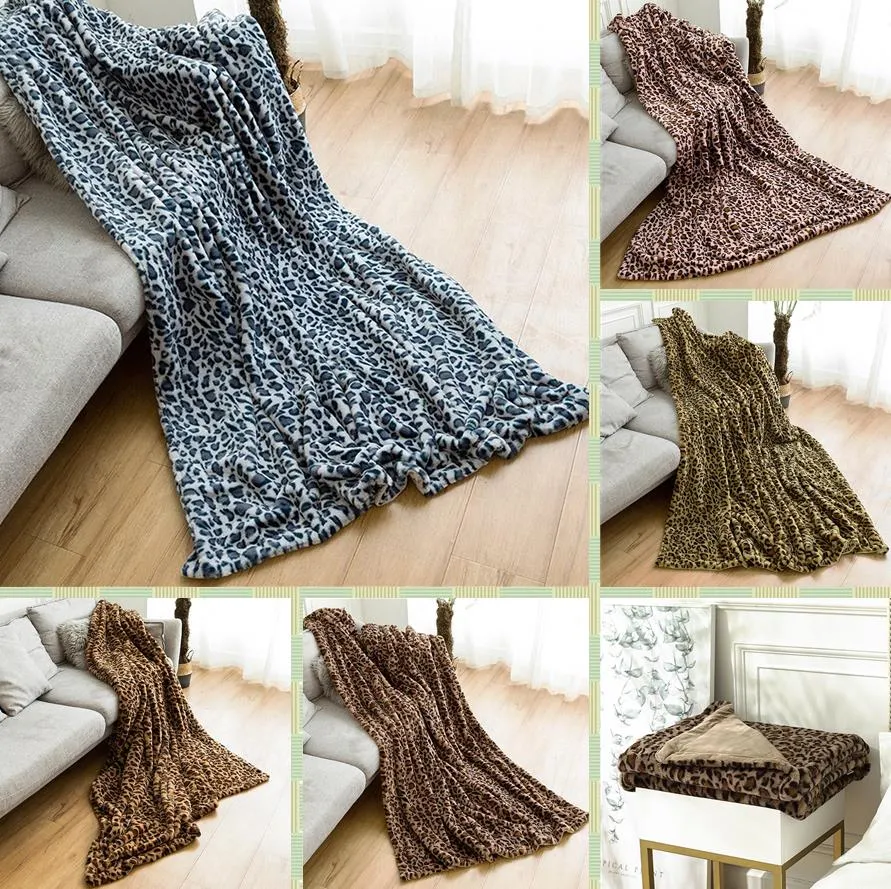 European American style blankets retro leopard blankets multicolor classic photo props blanket carpets