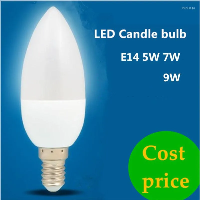 Led Candle Bulb Energy Saving Lamp Lights 5W 7WE14 E27 220V LEDs Chandelier Light Spotlight Bombilla For A Home Deco