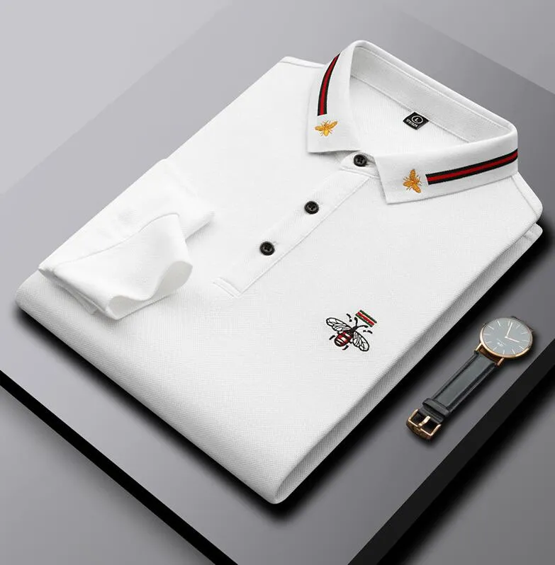 Hommes Polo Shirt Top Grade Nouveau Designer Marque De Mode De Luxe Classique Fit Vêtements Pour Hommes Polos Chemise Casual À Manches Longues Tops Hommes Vêtements