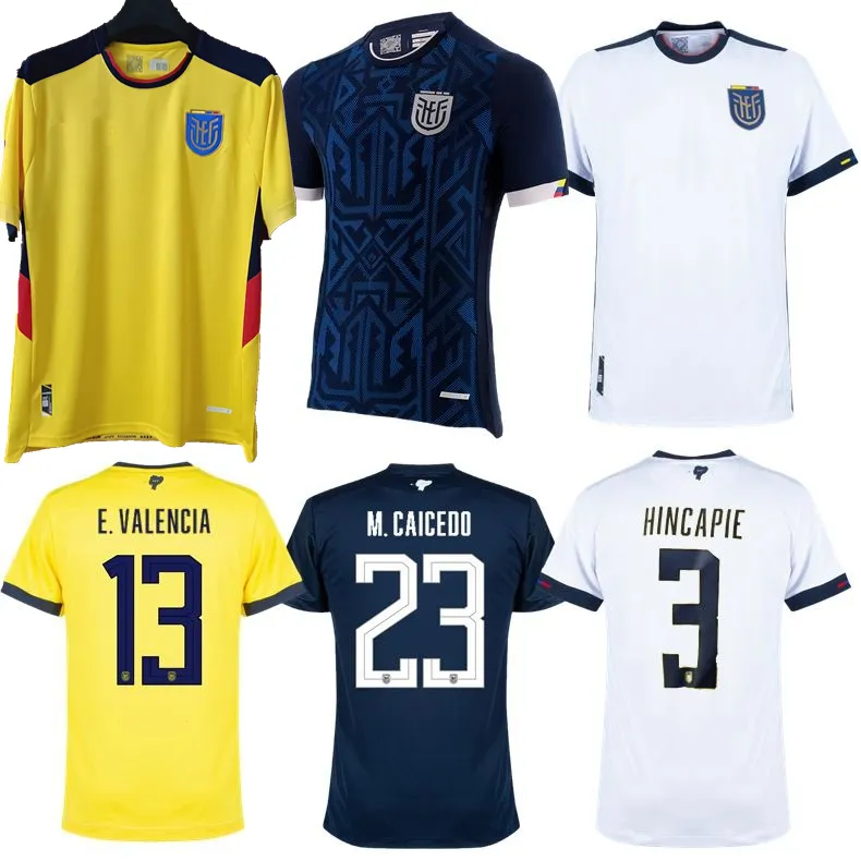 2022 2023 Ecuador Soccer Jerseys National Team ESTUPINAN PLATA CAICEDO JOAO ROJAS VALENCIA