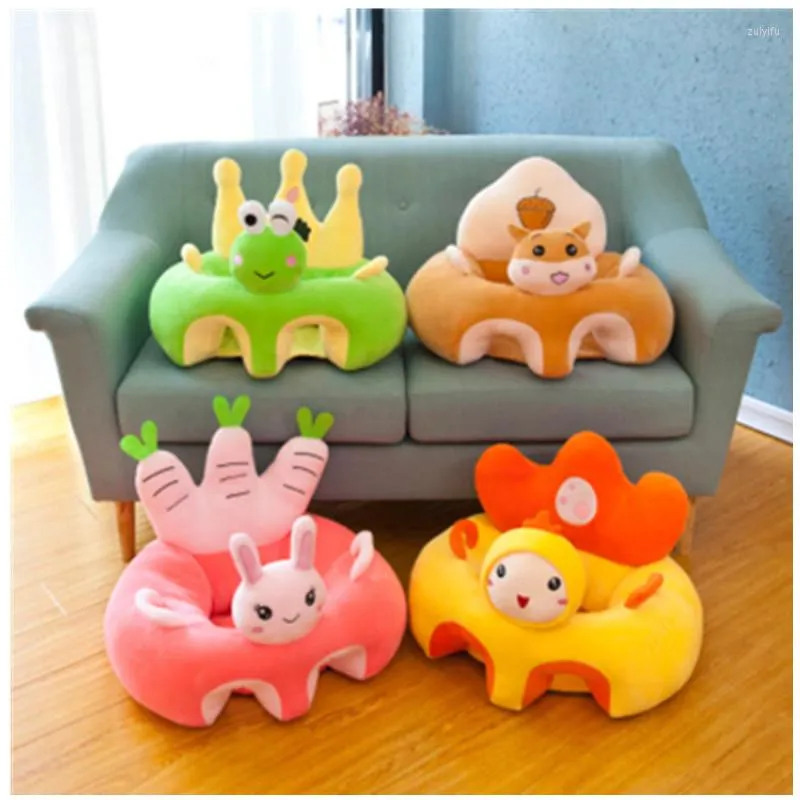 Chair Covers Baby Sofa Support Seat Cover Plush Learning To Sit Comfortable Cartoon Toddler Nest Puff Washable Without Filler Cradle SW