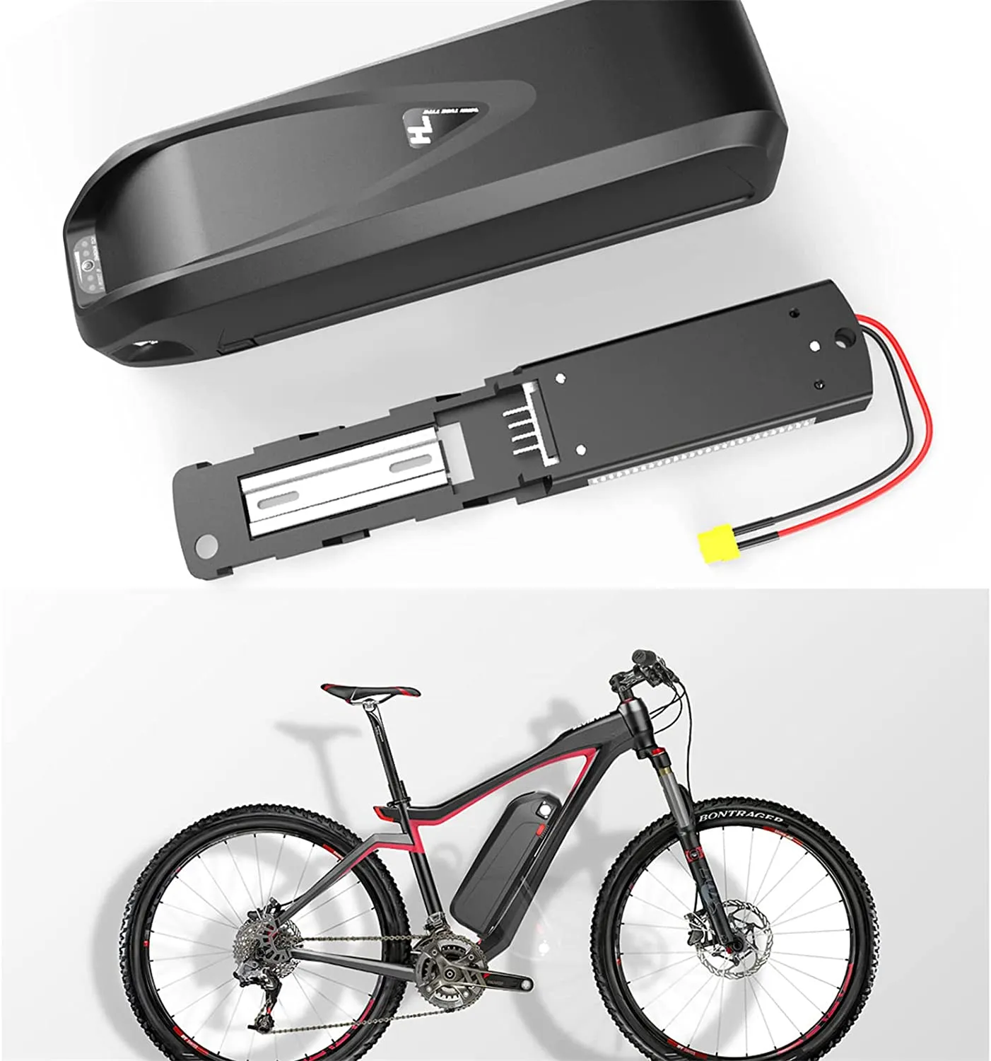 48v 17,5ah downtube litiumjonbatteri hailong elcykelbatterier för Bafang BBSHD BBS02 48v 750w 1000w motor