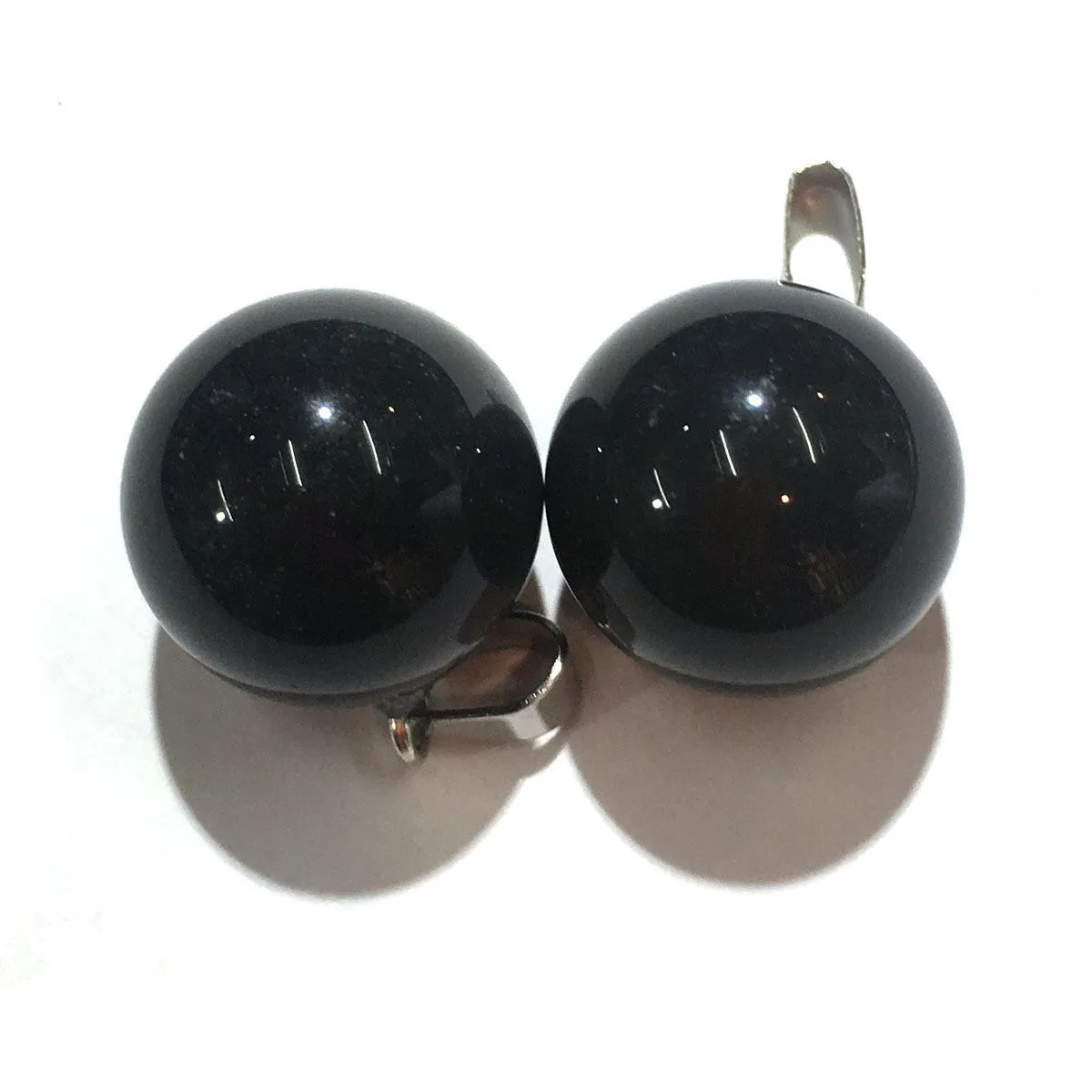 Подвесные ожерелья мода Круглая каменные подвески смешанные целительные хрустальные черные шарм