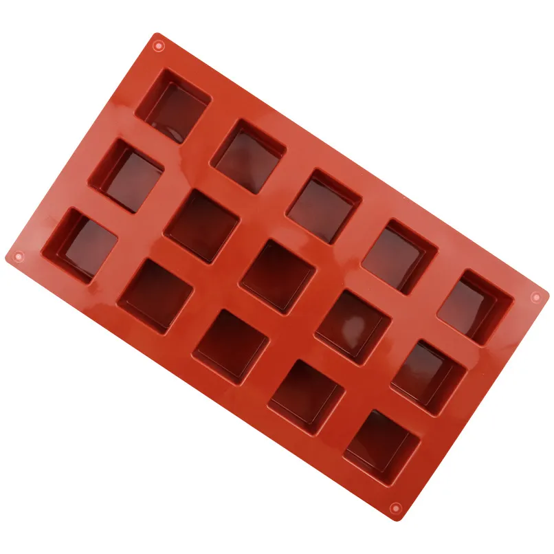 SilicoKitchen Square Cake Mold Non Stick Mousse Mould For Baking & Candle Making Chocolate Mold