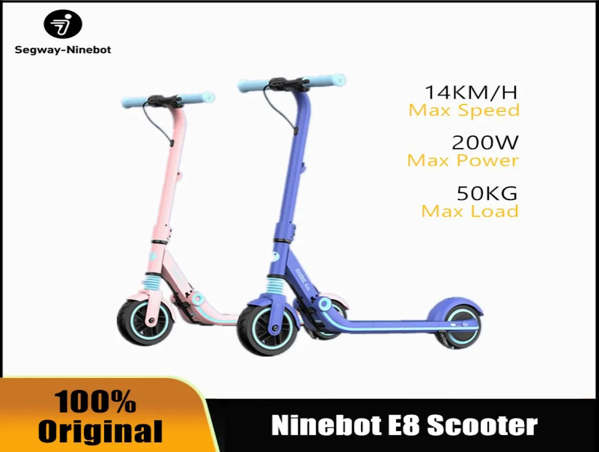 Ninebot No 9 Çocuk Elektrikli Scooter E8 Mavi 612 Yıllık Gençler Katlanabilir Twowheeled Scooter2495715