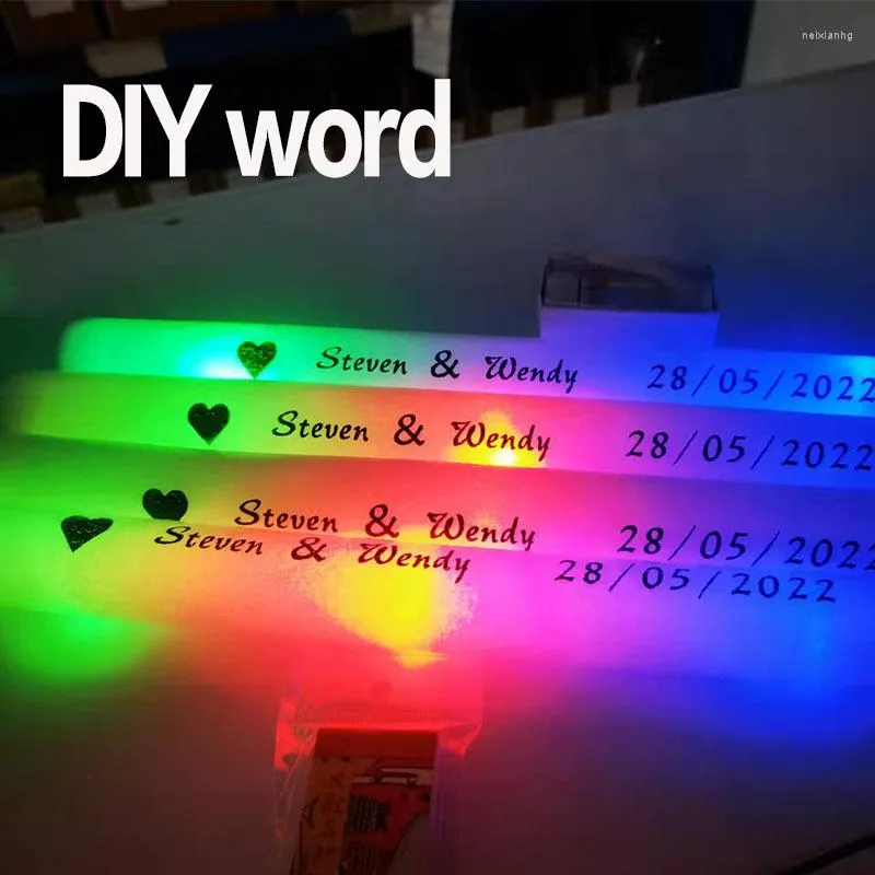 Party Decoration 36/Colorful Glow Sticks Light Up LED Foam Sponge  Glowsticks Rave Wands Flashing Light Up Sticks Supplies From Neixianhg,  $20.49