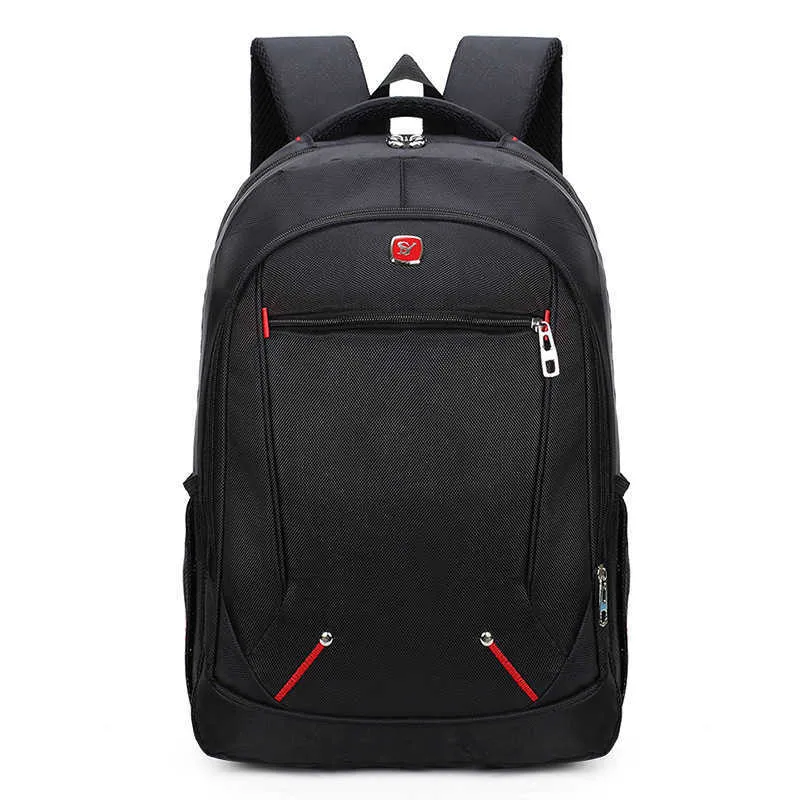 Oxford väska ryggsäck för män bärbar dator affärsresor back pack cooler unisex mode svart färg