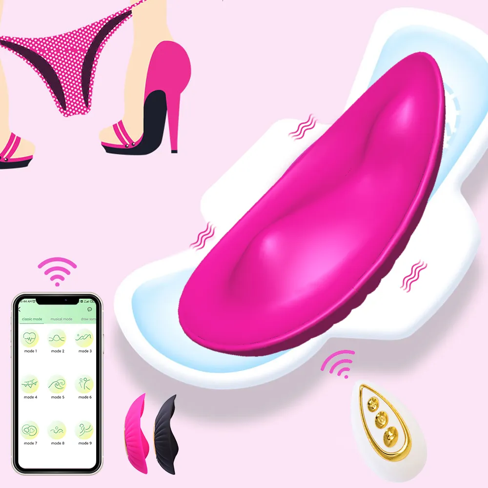 DildosDongs Butterfly Vibrador usable APLICACIÓN inalámbrica Bragas remotas Consolador para mujeres Estimulador de clítoris Masaje Juguetes sexuales eróticos 221121