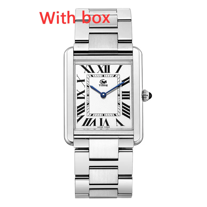 U1 Fashion Diamond Women's Watch maschile Coppia di affari Dimensioni multicolore in acciaio inossidabile Made Design impermeabile con scatola