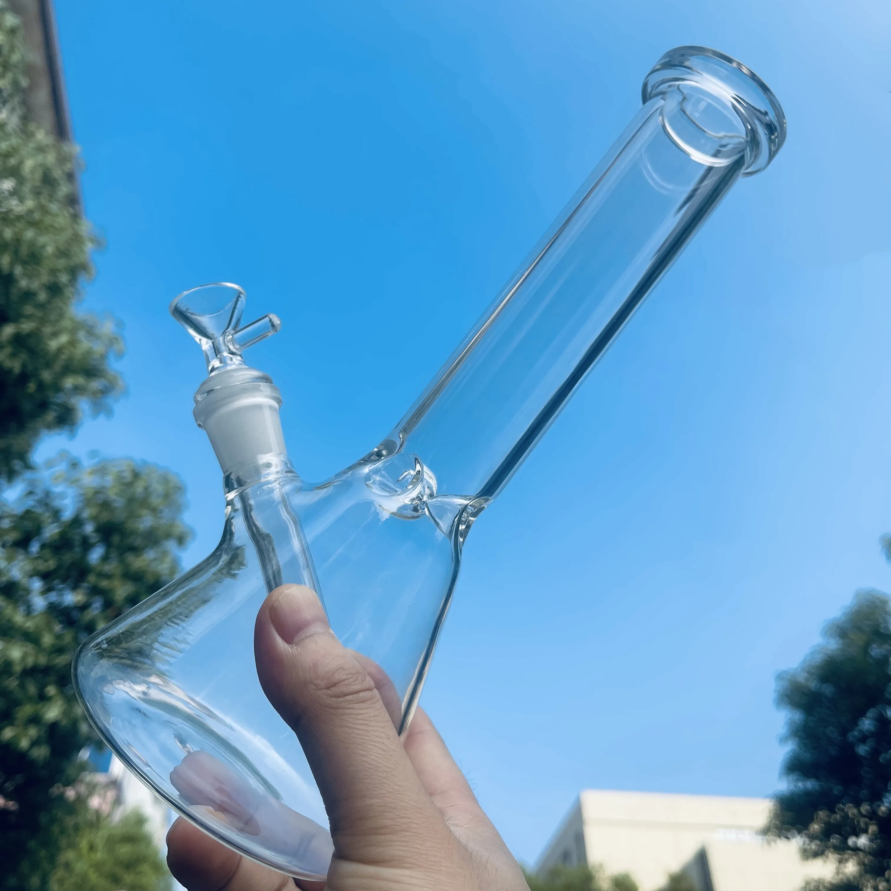 100 set Hookah beaker Glass Bong water pipes iice catcher thick material for smoking 10.5" bongs