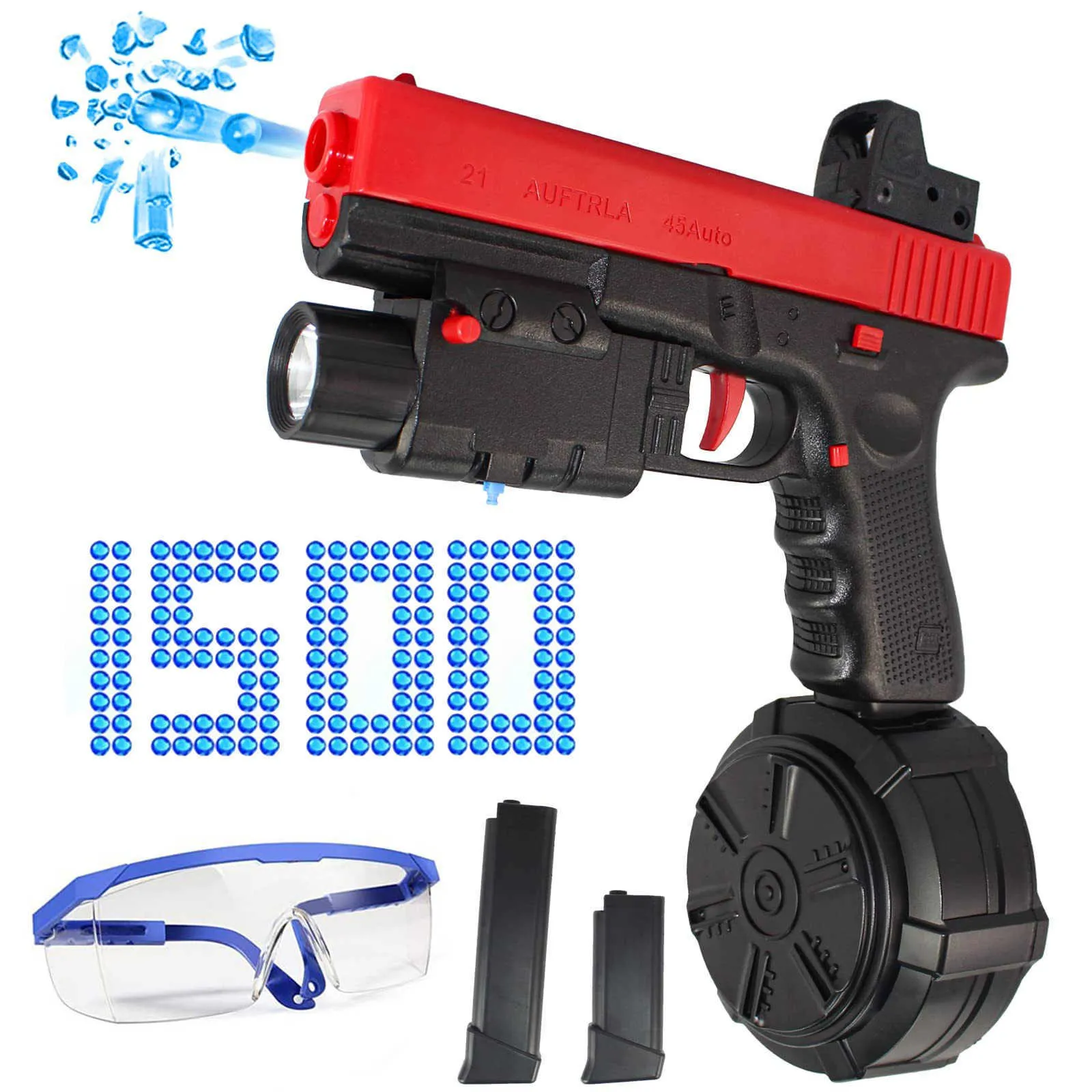 Gun Toys X2 Gel Blaster Splatrball Gun Electric Pistol Gel Ball Blasted Automatic Plastic Water Ball Blaster Gel Shooter Guns Toys T221105