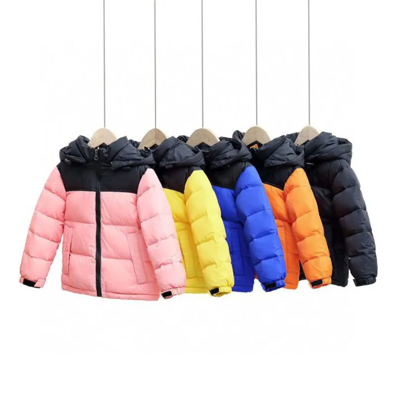 Crianças designer de inverno norte puffer jaqueta mens moda jaquetas meninos e meninas parka ao ar livre roupa de penas quentes outwear casacos multicoloridos41kh