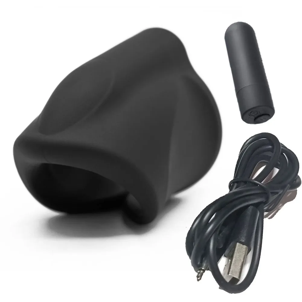 anelli Massaggiatore per il glan maschile 10 modalità Anelli vibratori Stimolatore Ritardare l'eiaculazione Giocattoli del sesso per gli uomini Anello AV Stick_voghion.com