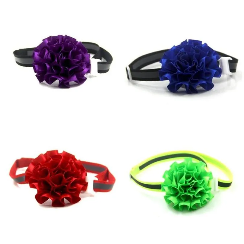 Collari per cani Guinzagli Riflessione Cani Ciondoli Girocolli Collare di fiori Cucciolo di animale Vestire Cravatta Carino Chien Gatti Articoli per animali 1 41Fj Dhgsr