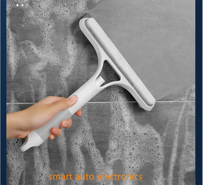 Household Cleaning Brushes Floor Squeegee Wiper With Silicone Blade Holder Hook Car Glass Bathroom Mirror Shower Cleaner Windows Glass Scraper