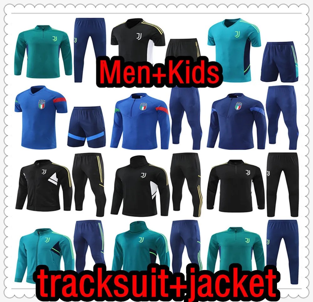 22 23 Juventus Soccer Jerseys Italys Tracksuit Italia Juve Pogba Di