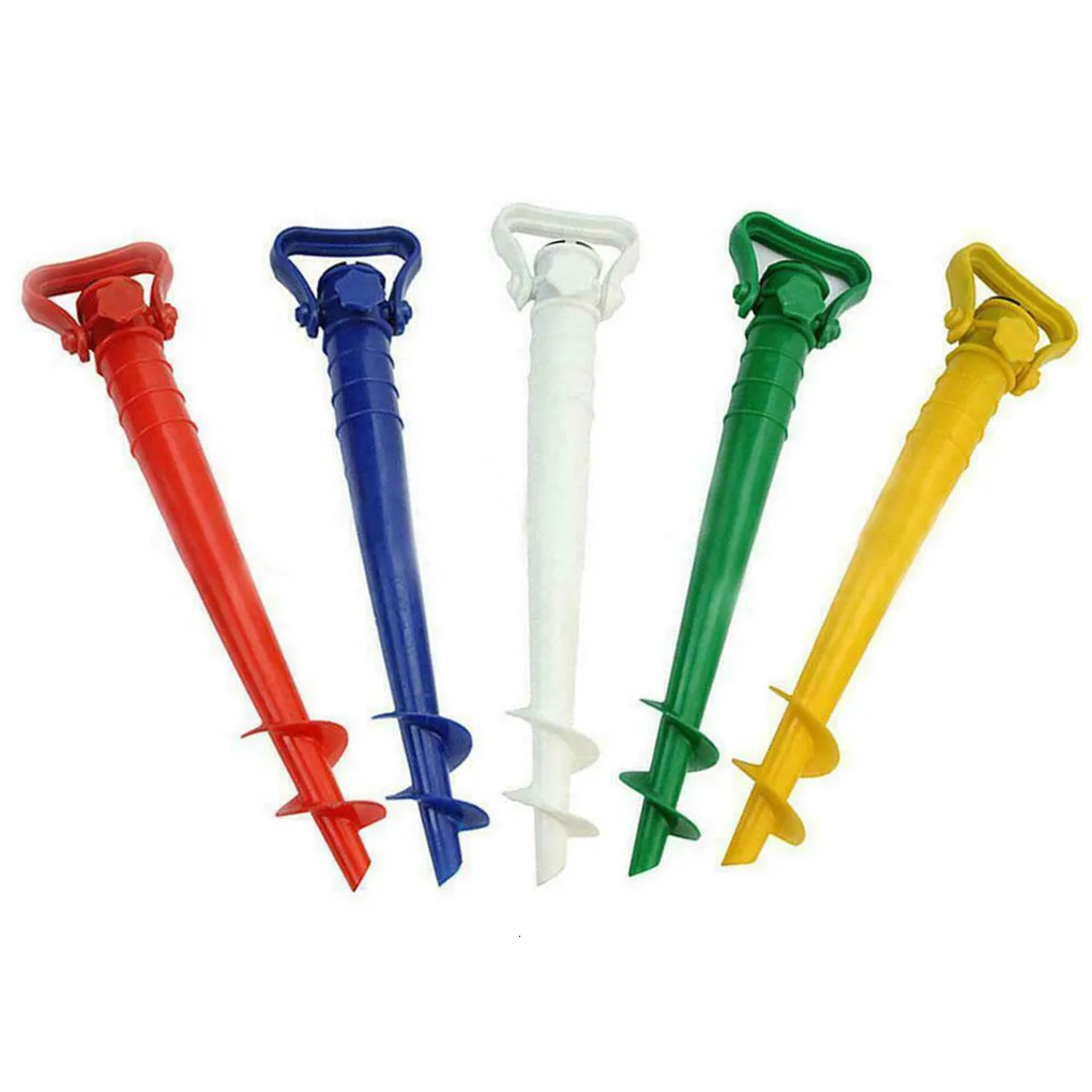 Umbrella Stands Sun Beach Fishing Rain Gear Accessories Garden Patio Solid Color Parasol Ground Anchor Stretch Holder 1 Pcs 221122